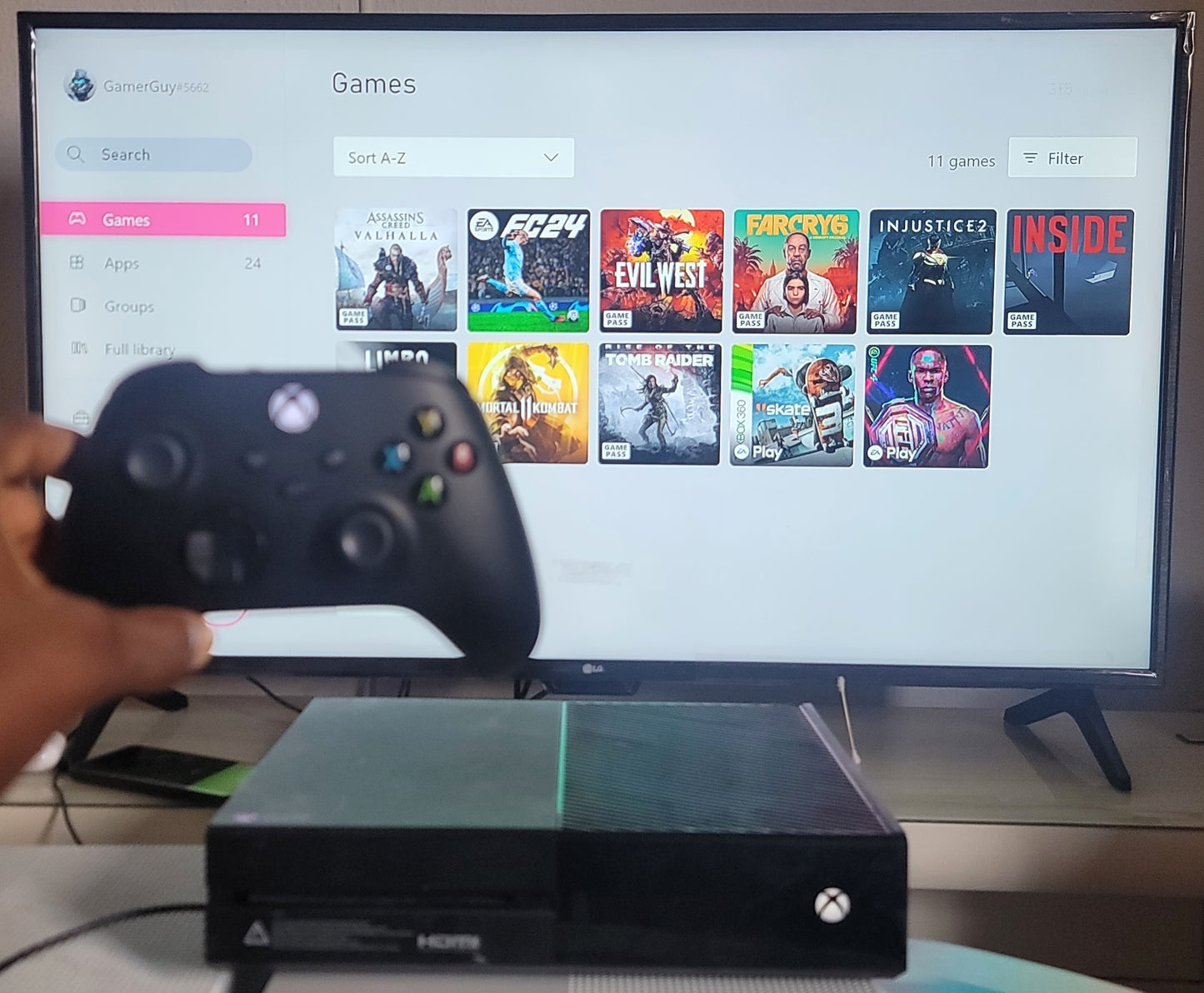 Xbox One 10 Installed Games + a wireless controller & FREE GAMEPASS SUBSCRIPTION if needed