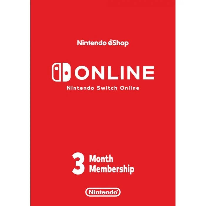 Nintendo 3-Month Membership Code