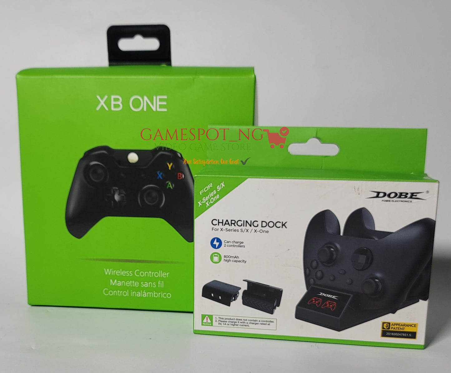 Xbox One/Series Wireless Controller Charging Dock - With 2 Rechargeable Batteries