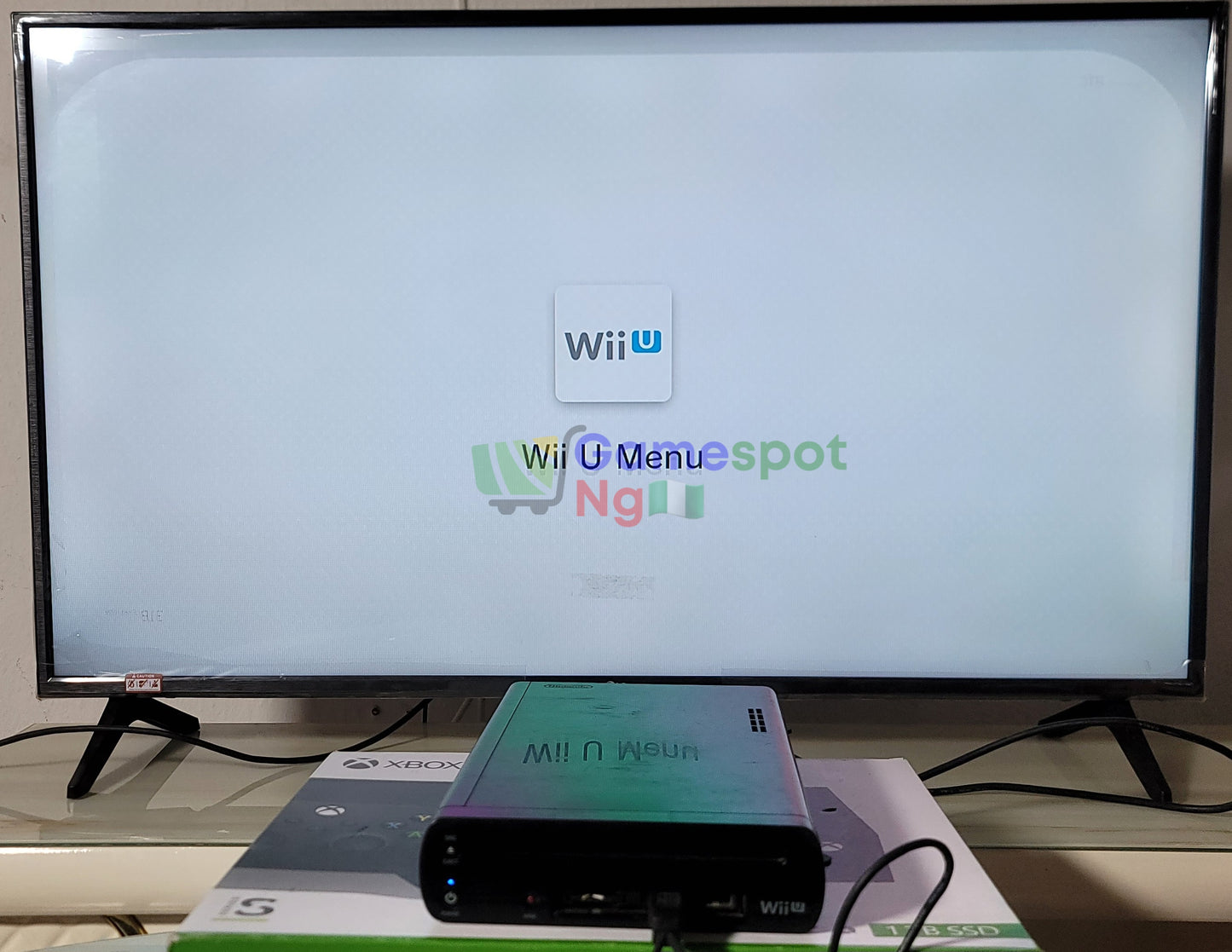 Black Nintendo WiiU & Installed Games